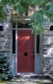 Front door of the Adams Mill, on the Tay River, at Glen Tay, Ontario.