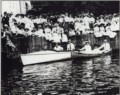Boating in the Tay Basin, during the 1905 Old Boys Reunion.