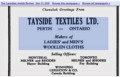Tayside Textiles Mill 1936 Tayside Textiles Ad