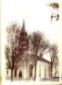 The original St. Andrews Church, Drummond Street at Craig Street, from 1833 to 1898; expanded in 1898 and burned in 1923; photo taken late 1800s.