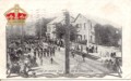 A parade on Gore Street at Matheson House, 1905.